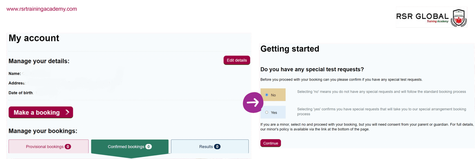 creating account